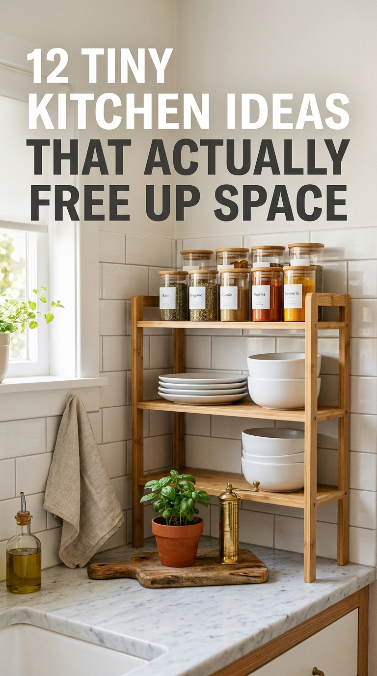12 Tiny Kitchen Counter Organization Ideas That Actually Free Up Space
